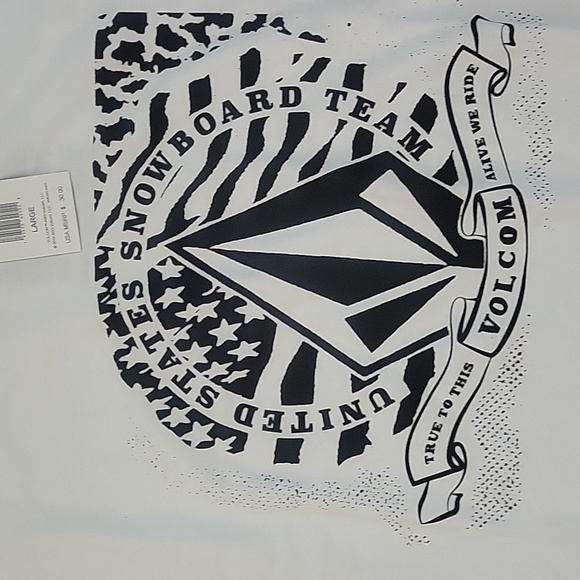 NWT Men's Volcom's official "United States Snowboarding Team" T-Shirt. Sz Lrg - Picture 4 of 6
